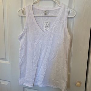 White J Crew Tank Top-New With Tags